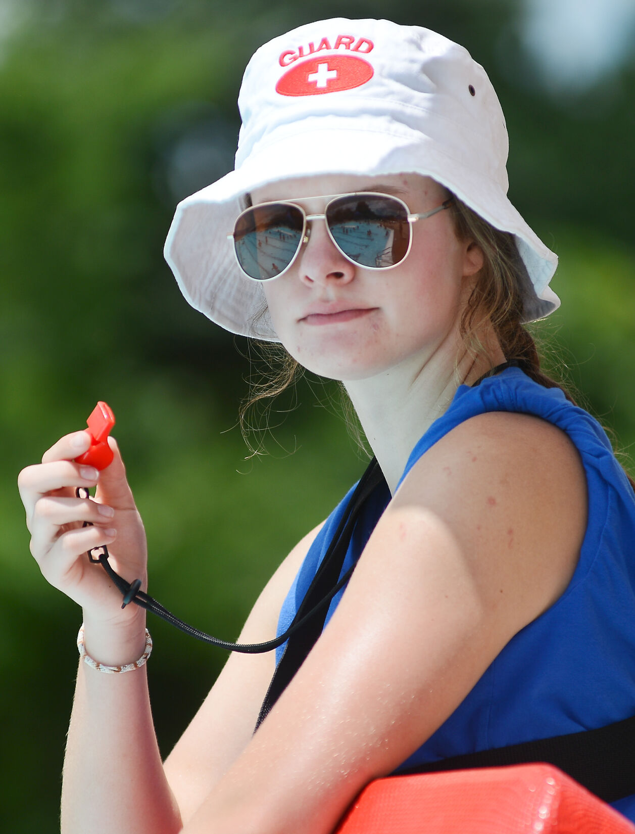 Shelby Wilson watches people